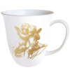 AMBIENTE Karácsonyi porcelán bögre - 400ml - Classic Angels Gold