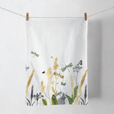 AMBIENTE Konyharuha - 50x70cm - Ornamental Flowers White lakástextília