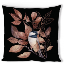 AMBIENTE Lovely chickadee párnahuzat - 40x40cm - 100% pamut lakástextília