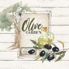 AMBIENTE Olive Garden papírszalvéta 33x33cm,20db-os