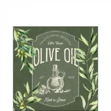 AMBIENTE Olive oil papírszalvéta 25x25cm, 20db-os papírárú, csomagoló és tárolóeszköz