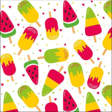AMBIENTE Popsicles papírszalvéta 33x33cm,20db-os konyhai eszköz