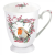AMBIENTE Robin in Wreath porcelánbögre 0,25l