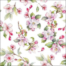 Ambiente Spring blossom white papírszalvéta 33x33cm, 20db-os papírárú, csomagoló és tárolóeszköz
