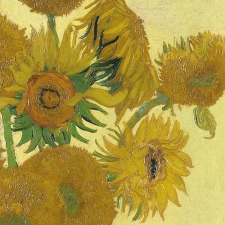 AMBIENTE Van Gogh Sunflower papírszalvéta 33x33cm,20db-os konyhai eszköz