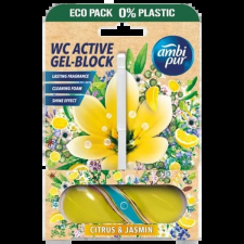 AmbiPur aktív wc gél blokk 45g lemon & jasmin tisztító- és takarítószer, higiénia