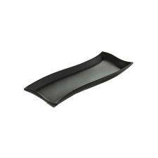 Ambition Salsa hullámos kínálótál 26x10 cm fekete konyhai eszköz