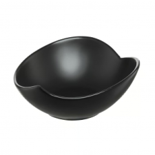 Ambition Tálka szív forma 13 cm fekete porcelán Salsa 94778 konyhai eszköz