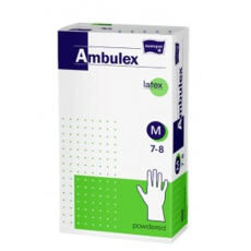 Ambulex Ambulex Latex egyszerhasználatos kesztyű, púderezett (100 db)