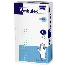 Ambulex Latex Kesztyű Púderes 100db  L  Méret - púderes