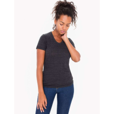 AMERICAN APPAREL Női póló American Apparel AATR301 Tri-Blend Rövid Ujjú Track póló -XL, Tri-Black női póló