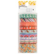American Crafts Pebbles Sunny Bloom Dekorációs ragasztószalag Washi Tape (8 db) dekorációs kellék