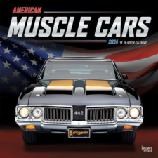  American Muscle Cars 2024 Square Foil naptár, kalendárium