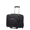 American Tourister Gurulós Notebook táska 88533-1070, Briefcase 15.6" (BLACK/ORANGE) -AT WORK (88533-1070)