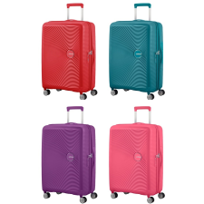 American Tourister SOUNDBOX 2019  bővíthető négykerekű közepes bőrönd 32G*002 kézitáska és bőrönd