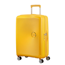 American Tourister SOUNDBOX napsárga bővíthető négykerekű közepes bőrönd 32G*06*002 kézitáska és bőrönd
