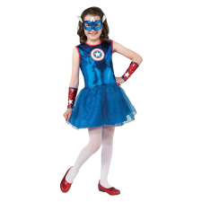 Amerika kapitány KidMania® jelmez lányoknak 5-7 év 110-120 cm jelmez