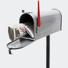 Amerikai postaláda ezüst állvánnyal 60338 postaláda