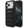 AMG Leather Debossed Lines Logo Apple iPhone 17 Pro hátlap tok, fekete