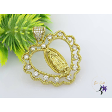  Amilla antiallergén Mária medál szív alakban-14K medál