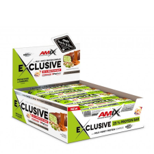 AMIX Exclusive Protein Bar (12 x 85g, Pistachios &amp; Caramel) reform élelmiszer
