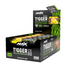 AMIX TIGGER® Zero bar (20 x 60g, Vanilla &amp; Caramel) reform élelmiszer