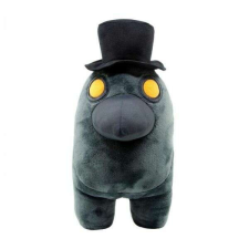  Among Us plüss figura 25 cm - fekete, kalappal plüssfigura