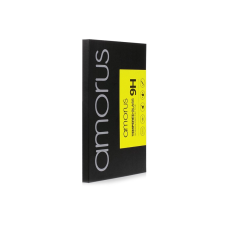 AMORUS Full Glue Samsung Galaxy S20 Plus Edzett üveg kijelzővédő - Fekete mobiltelefon kellék
