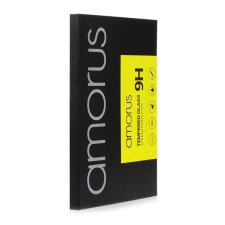 AMORUS képernyővédő üveg (2.5D full glue, teljes felületén tapad, extra karcálló, 0.3mm, 9H) FEKETE [Honor 9S] (5996457977819) mobiltelefon kellék