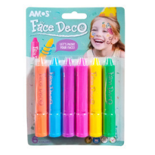 AMOS Arcfestő toll 6 darabos készlet jelmez