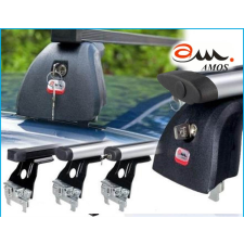 AMOS Beta102 szélzajmentes alu zárható tetőcsomagtartó fixpontos autókhoz tetőcsomagtartó