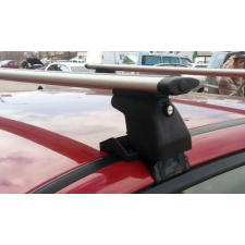 AMOS D-2 szélzajmentes alu zárható tetőcsomagtartó normál tetős autókhoz tetőcsomagtartó