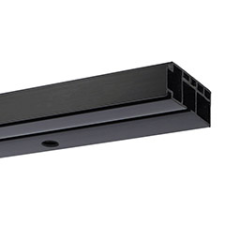 AMS AMS Műanyag mennyezeti függönysín (1 soros) fekete - 150 cm karnis, függönyrúd