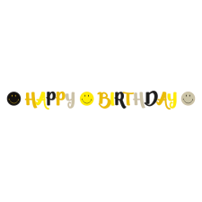 Amscan Europe GmbH Amscan papírgirland 2 m, Happy Birthday, Smile Originals party kellék