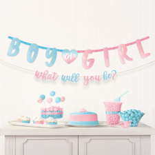 Amscan Europe GmbH Amscan papírgirland 3 m, Boy or Girl party kellék