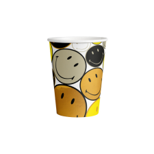 Amscan Europe GmbH Amscan papírpohár (8db, 250ml) Smiley Originals party kellék