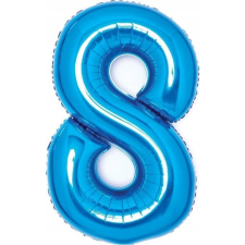 Amscan Kék Blue 8-as Szám Fólia Lufi 66 cm (9914058) party kellék