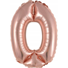 Amscan Rose Gold 0-ás Szám Fólia Lufi 41 cm (9909698) party kellék