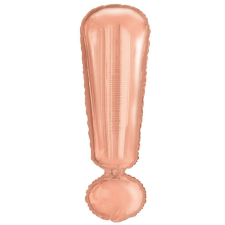 Amscan Rose Gold ! betű fólia lufi, 103 cm party kellék