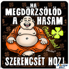 AN-PE 32 Kft Vicces hűtőmágnes, Ha megdörzsölöd a hasam hűtőmágnes