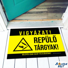 AN-PE 32 Kft Vicces színes lábtörlő, Vigyázat, repülő tárgyak lakástextília