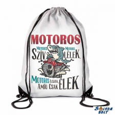 AN-PE 32 Kft vicces tornazsák, motoros szív, motoros lélek tornazsák
