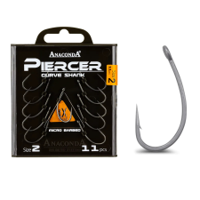 Anaconda Anaconda Piercer Curve Shank pontyozó - bojlis horog, #2, 11db horog