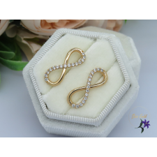  Anaisz antiallergén bőrbatát végtelen jeles fülbevaló-18K fülbevaló