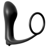 analfantasy analfantasy ass-gasm vibrator - análujj péniszgyűrűvel (fekete)