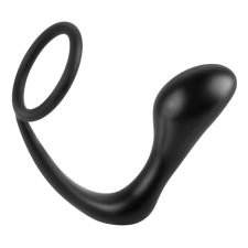 analfantasy ass-gasm plug - análujj dildó péniszgyűrűvel (fekete) anál
