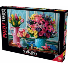 ANATOLIAN 1000 db-os puzzle - Flowers in Vases (1130) puzzle, kirakós
