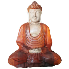 Ancient Kézműves Buddha Szobor-Ölbe Tett Kezek-30cm dekoráció
