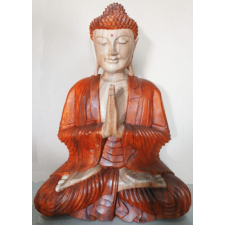 Ancient Kézműves Buddha Szobor-Üdvözlő-30cm dekoráció