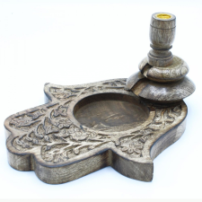 Ancient Nagy Mangófa "Folyékony Füst" Füstölőállvány - Hamsa füstölőtartó